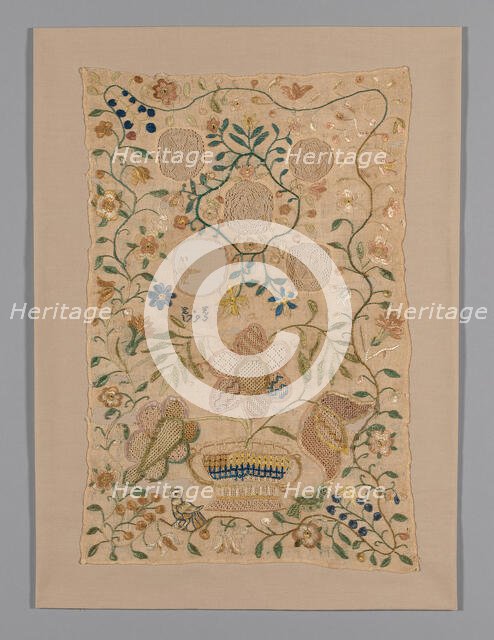 Sampler, Pennsylvania, 1795. Creator: Unknown.