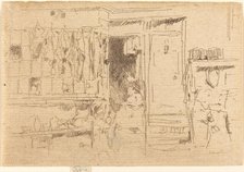 Old-Clothes Shop, No.I, c. 1884/1886. Creator: James Abbott McNeill Whistler.