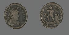 Coin Portraying the Emperor Theodosius, 379-395. Creator: Unknown.