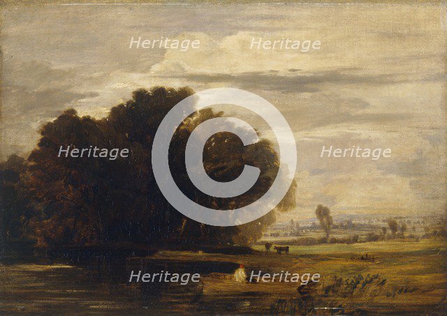 'Dedham Ferry', 1808-1847. Artist: William Collins.
