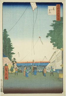 Kasumigaseki, from the series "One Hundred Famous Views of Edo (Meisho Edo hyakkei)", 1857. Creator: Ando Hiroshige.