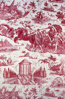 Le Char de l'Aurore (The Chariot of Dawn) (Furnishing Fabric), Nantes, 1785/89. Creator: Petitpierre et Cie.