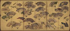 Screen with Scattered Fans, Edo period, early 17th century. Creator: Sôtatsu.