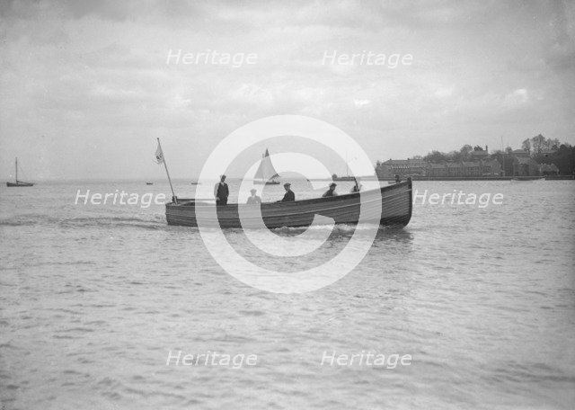 Mitcham motor launch 'Border Pride No3' under way, 1912. Creator: Kirk & Sons of Cowes.