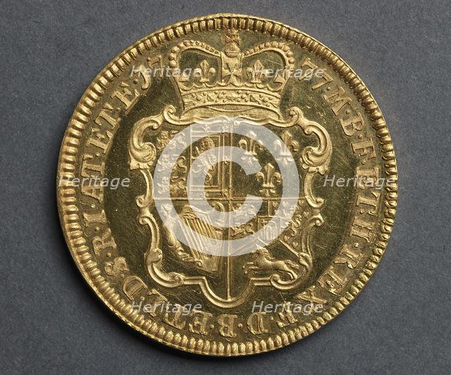 Five Guineas [pattern] (reverse), 1777. Creator: Richard Yeo (British, 1720-1779).