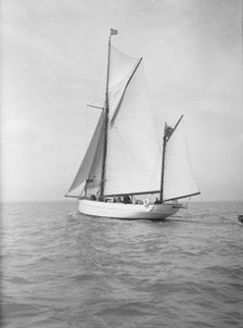 The ketch 'Aphrodite' under sail, 1911. Creator: Kirk & Sons of Cowes.