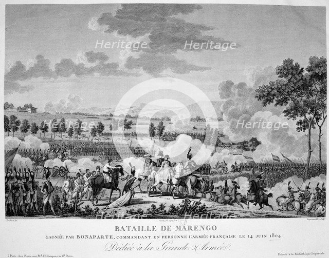 'Battle of Marengo', 14 June, 1804. Artist: Anon