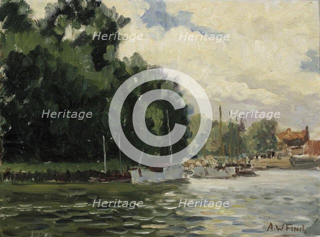 Richmond, Thames, 1924. Creator: Alfred William Finch.