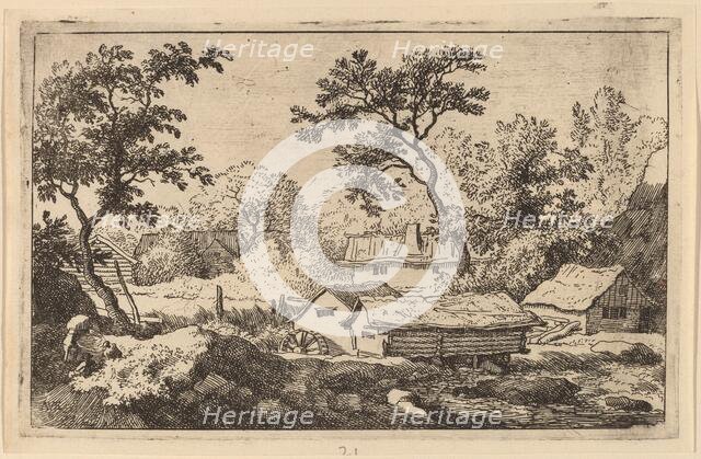 Mill below a Waterfall, probably c. 1645/1656. Creator: Allart van Everdingen.