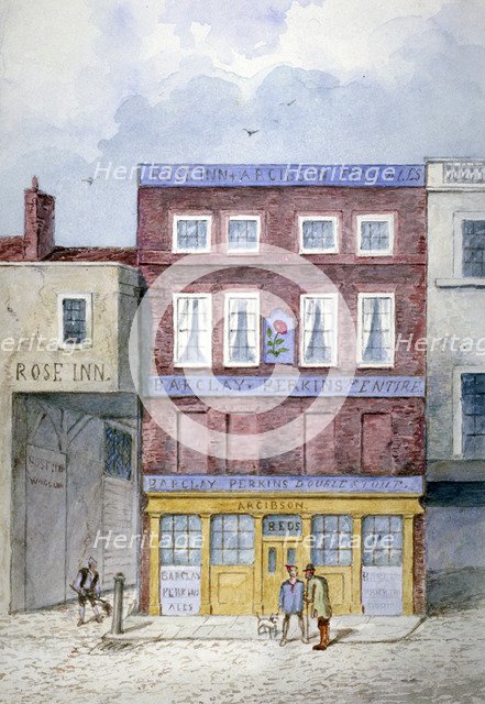 The Rose Inn, Farringdon Street, City of London, 1838. Artist: Frederick Napoleon Shepherd