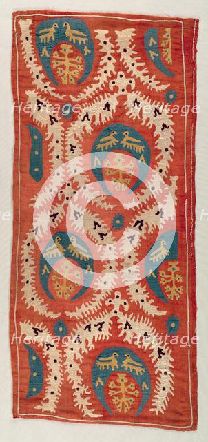 Embroidered Cushion Cover, 18th century. Creator: Unknown.