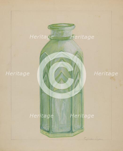Jersey Milk Bottle, c. 1936. Creator: Columbus Simpson.
