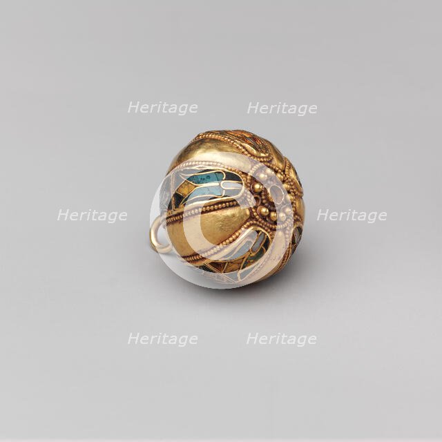 Spherical Pendant or Button, Byzantine, 900-950. Creator: Unknown.