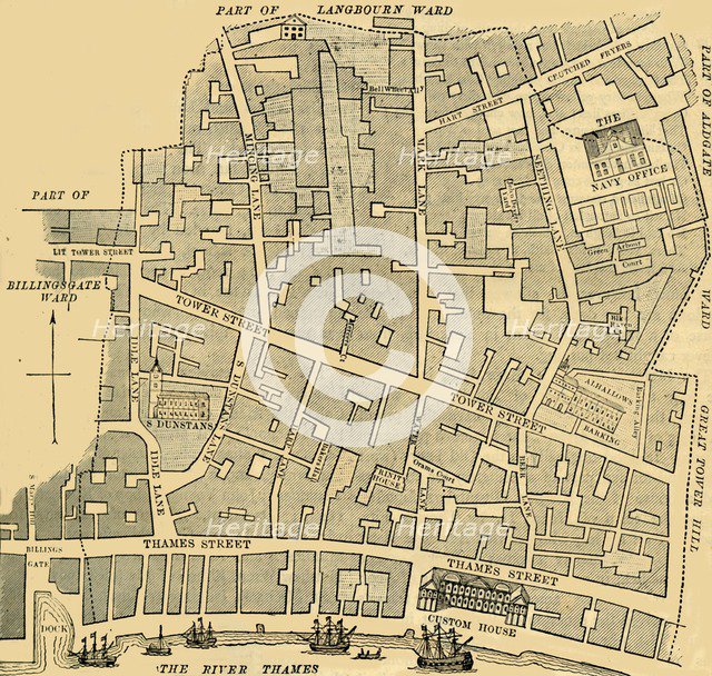 'Tower Street Ward', (c1872). Creator: Unknown.