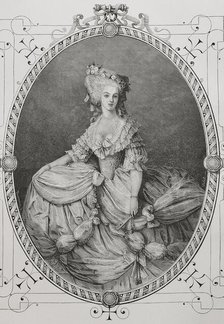 Marie Thérèse Louise of Savoy, (1749-1792), Princess de Lamballe, French aristocrat, 1876.  Creator: Unknown.