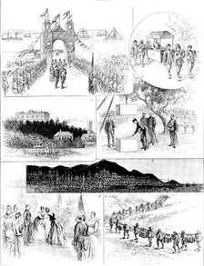 Visit of the Duke and Duchess of Connaught to Hong-Kong, 1890. Creator: Carl Hentschel.