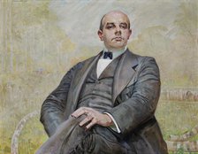 Portrait of Edward Maurizio, 1915. Creator: Jacek Malczewski.