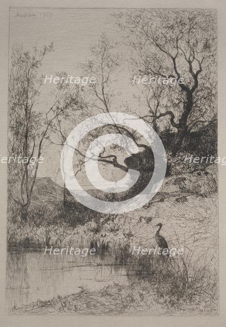 A Pond, 1867. Creator: Adolphe Appian (French, 1818-1898).