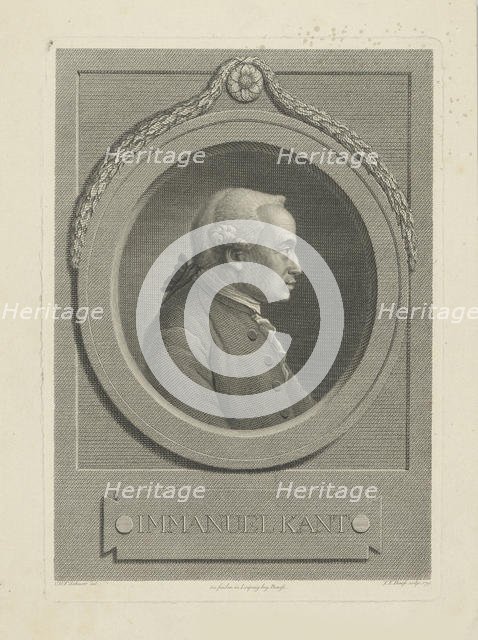 Portrait of Immanuel Kant (1724-1804), 1791. Creator: Bause, Johann Friedrich (1738-1814).