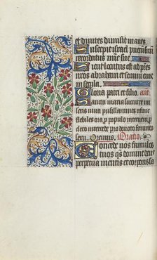 Book of Hours (Use of Rouen): fol. 74v, c. 1470. Creator: Master of the Geneva Latini (French, active Rouen, 1460-80).