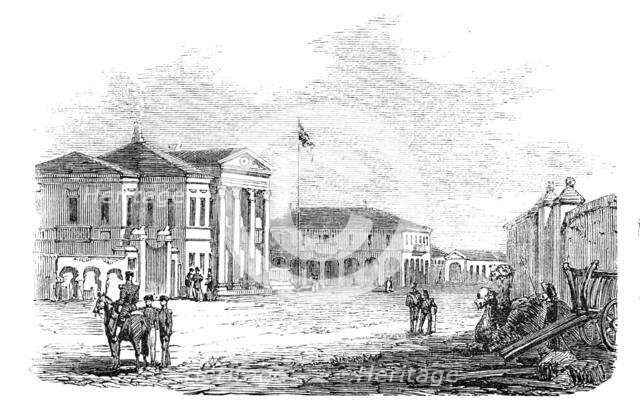 Eupatoria - (Custom-House) Quarters of Captain Payne's Detachment of Marines, 1854. Creator: Unknown.