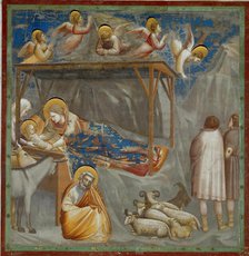 Nativity (From the cycles of The Life of Christ), 1304-1306. Creator: Giotto di Bondone (1266-1377).