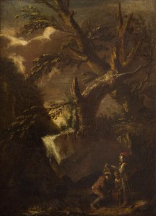 Landscape with Dice Players, 2nd half of 17th century. Creator: Unknown.