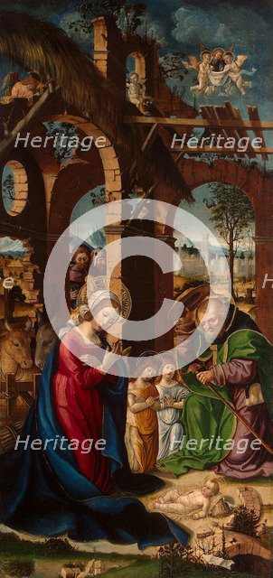 Nativity', late 15th century. Creator: Gandolfino da Roreto (active 1493-1510).