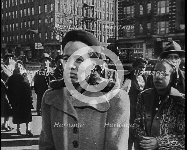 Civilians Waiting To Vote in the Presidential Election, 1932. Creator: British Pathe Ltd.