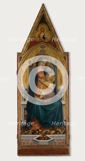Virgin and Child Enthroned, 1419. Creator: Battista di Biagio Sanguigni (Italian, active 1393-1451).
