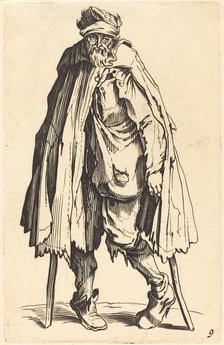 Beggar with Crutches and Sack. Creator: Unknown.