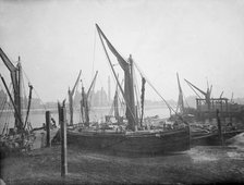 Dry dock in Lambeth, Greater London, 1878. Artist: Henry Taunt