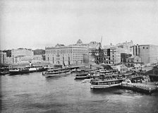 'Harbour Ferry Boats at Circular Quay, c1900. Creator: Unknown.