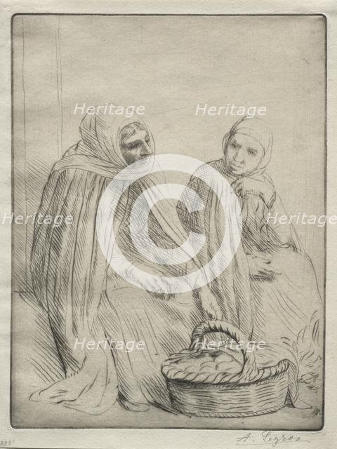 The Egg Merchants (1st Plate). Creator: Alphonse Legros (French, 1837-1911).