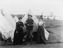 Lamb, Richard and Mrs. Lamb. (Spanish American war camp), between 1890 and 1910. Creator: Unknown.