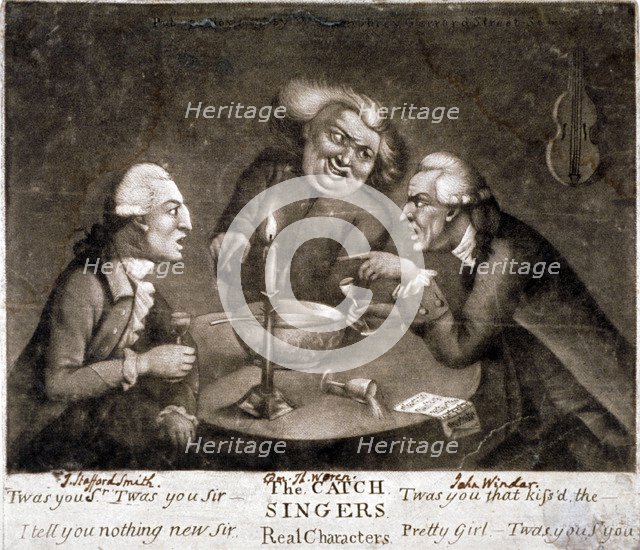 'The catch singers', 1775.  Artist: Anon