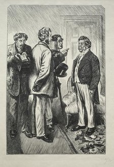 Our Christmas Turkey, Mr. Bobsby Concerned, 1868. Creator: Charles Samuel Keene (British, 1823-1891).