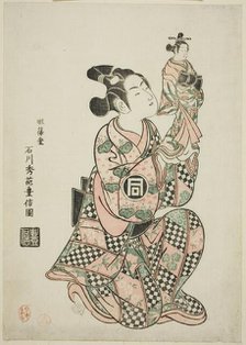 Sanogawa Ichimatsu I as a puppeteer, c. 1749. Creator: Ishikawa Toyonobu.