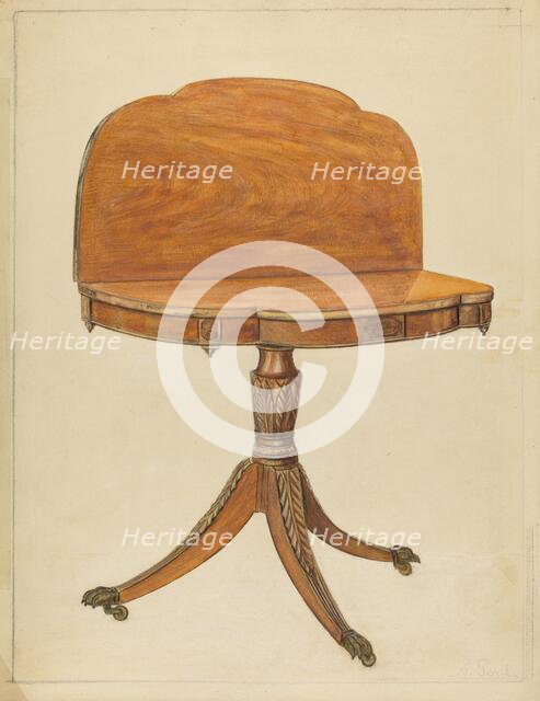 Card Table, 1935/1942. Creator: Nicholas Gorid.