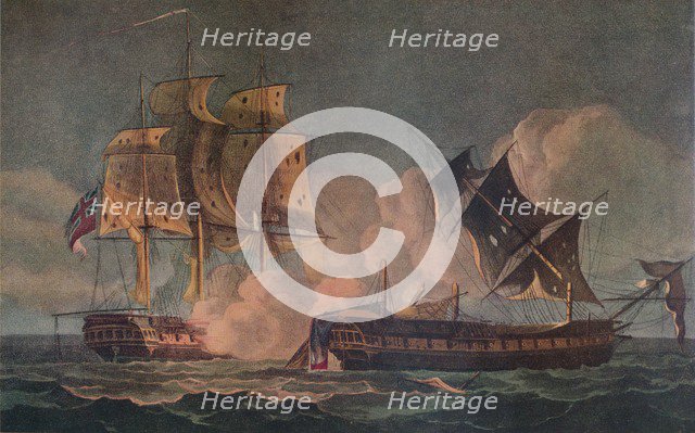'Capture of the Forte', c1800. Artist: Thomas Whitcombe.