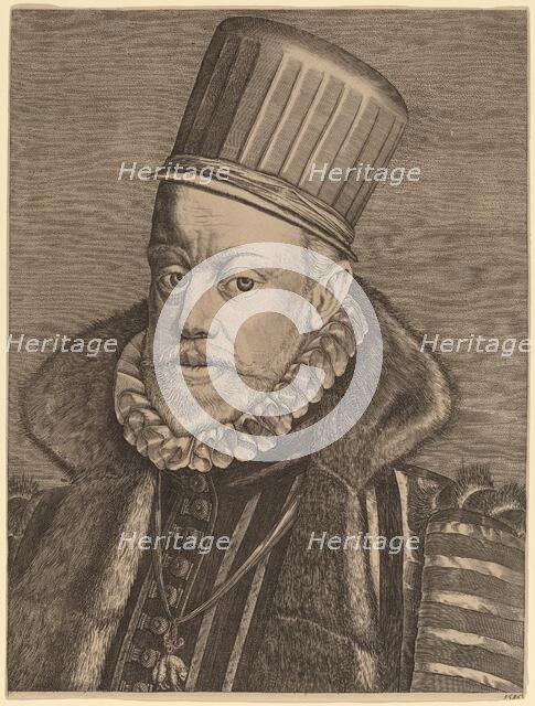 Phillip II of Spain, possibly 1585. Creator: Hieronymous Wierix.