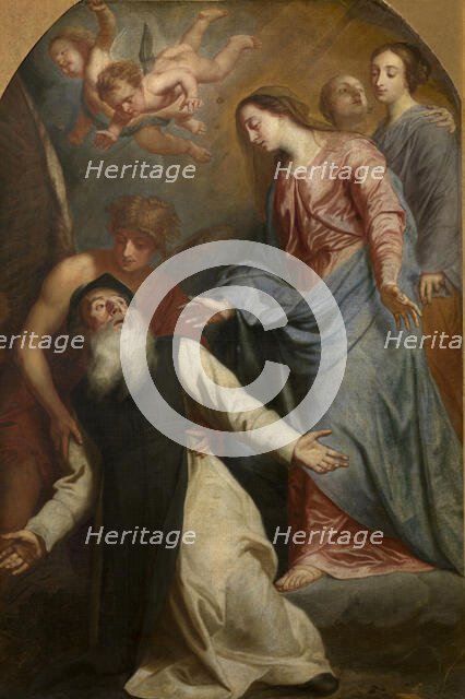 Mary Appears to Saint William of Aquitaine. Creator: Pieter Thijs.