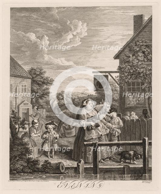 The Four Times of Day: Evening, 1738. Creator: William Hogarth (British, 1697-1764).