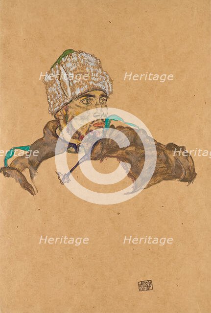 Russian prisoner of war, 1915. Creator: Egon Schiele.