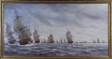 The naval Battle of Reval on 13 May 1790. Creator: Hägg, Jacob (1839-1931).