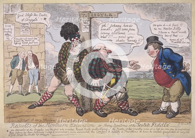 'Results of the northern excursion', 1822. Artist: George Cruikshank