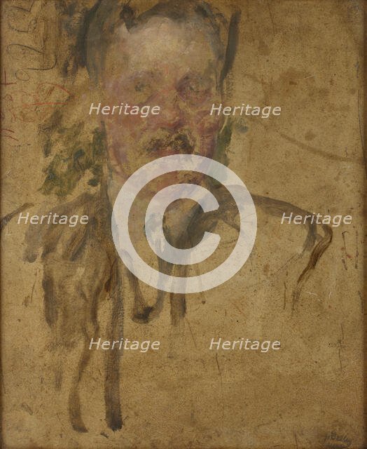 Sketch to the Portrait of Mr Beyley-two-sided painting, after 1920. Creator: Olga Boznanska.