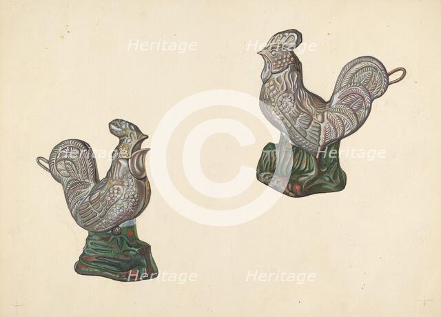 Rooster Coin Bank, c. 1938. Creator: William O. Fletcher.
