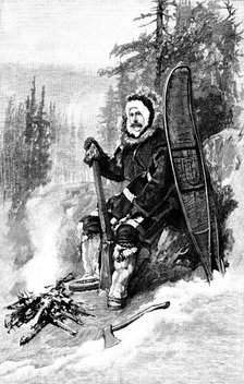 Lord Lonsdale’s Travels in North America: Lord Lonsdale in Arctic travelling attire, 1890. Creator: Unknown.