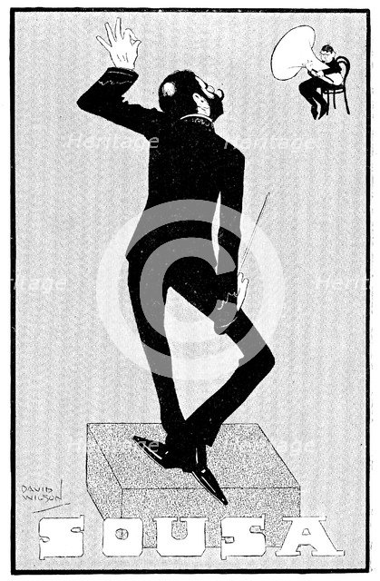 John Philip Sousa, American composer, 1903. Artist: Unknown